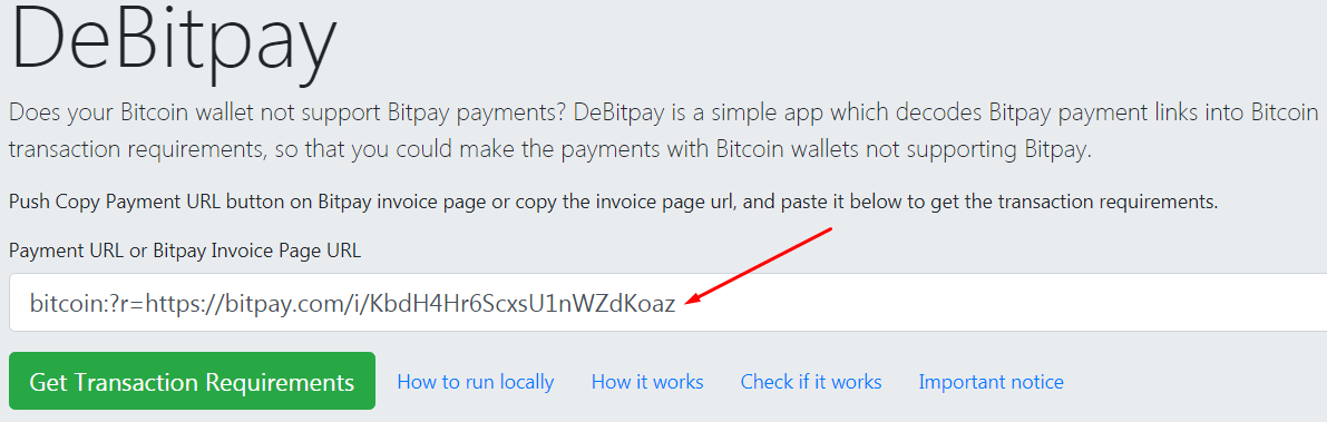 How to Decrypt Bitpay Invoice URL