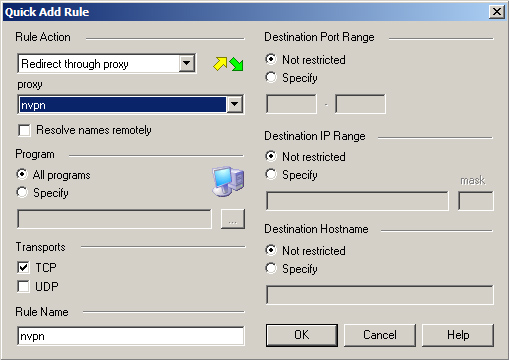 proxycap hostname port